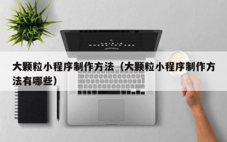 兰州大颗粒小程序制作方法（大颗粒小程序制作方法有哪些）